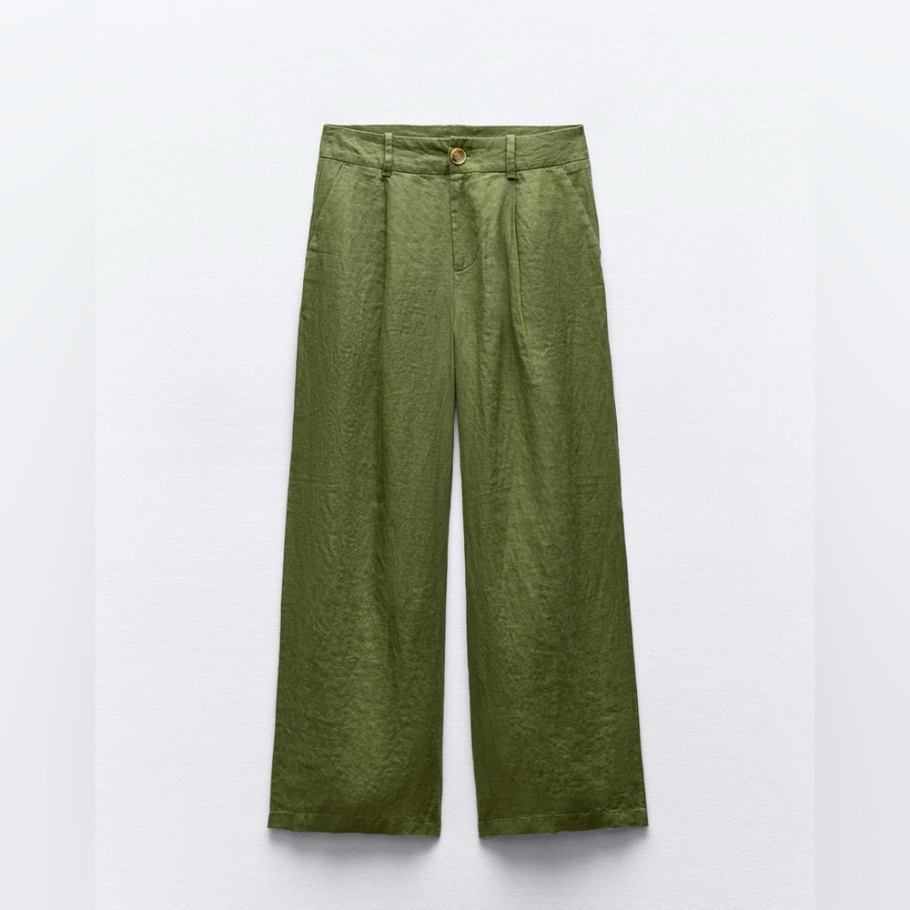 Wide leg Linen Pants